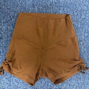 OFFLINE by Aerie High-Waist Brown Women’s Athletic Short shorts w detail sz SM